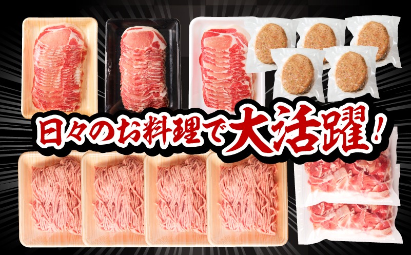 大満足豚肉ロースバラエティセット4.5kg_M132-094-PU