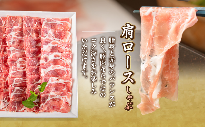宮崎県産豚 肩ロース・ロース セット 各600g 計1.2kg_M132-040
