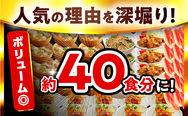 新定番！豚肉バラエティセット3.6kg_M132-102