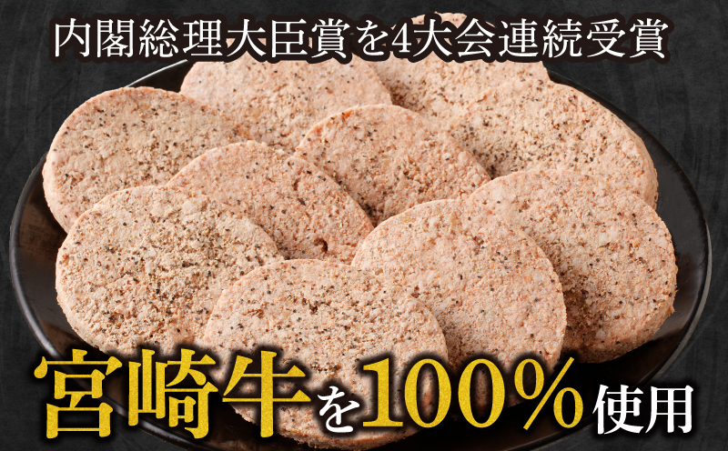 宮崎牛ペッパーハンバーグ 100ｇ 10個入_M132-066