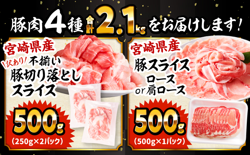 ぷち満足豚肉ロースバラエティセット2.1kg_M132-103