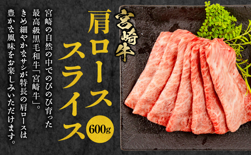 宮崎牛 肩ロース スライス 300g×2 宮崎県産 黒毛和牛 こま切れ 100g×2 合計800g_M132-021