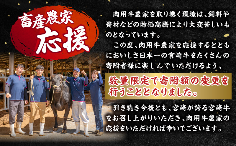 畜産農家応援！宮崎牛 スライス3種セット(肩ロースorロース・ウデ・モモ 各300g)_M132-041-PU