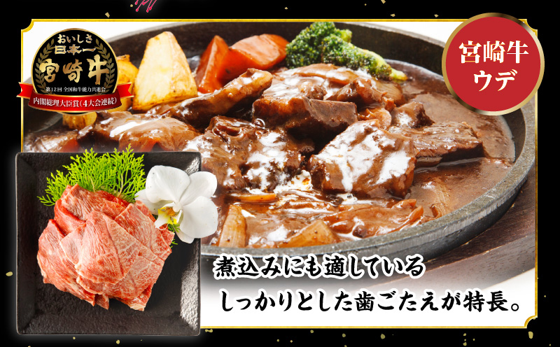 宮崎牛 モモ ウデ 焼肉 セット 各400g 合計800g_M132-012_02