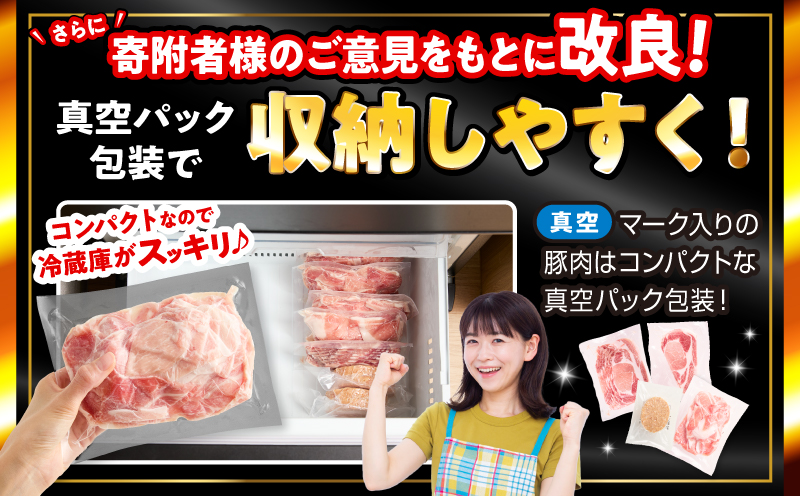 大満足豚肉ロースバラエティセット4.5kg_M132-104