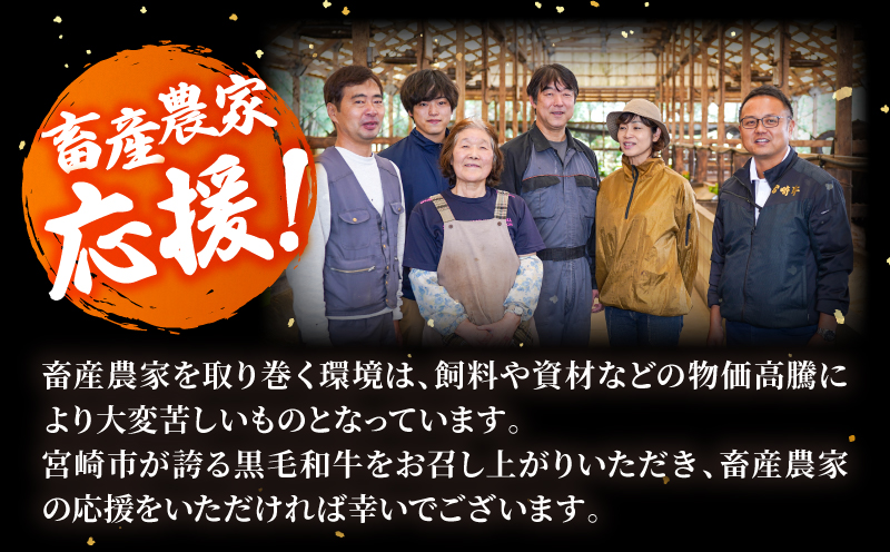 畜産農家応援！宮崎県産 黒毛和牛 焼肉3種セット(肩ロースorロース・ウデ・モモ 各300g)_M132-030-PU