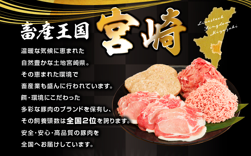 大満足豚肉ロースバラエティセット4.5kg_M132-094