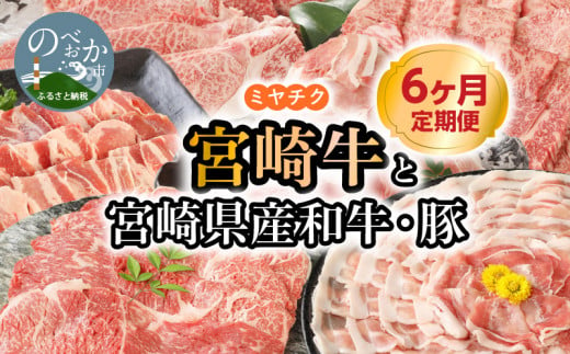 宮崎牛 宮崎県産和牛 豚肉 計7.9㎏ 6ヶ月定期便