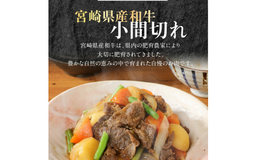 宮崎牛 ウデ 焼肉用 400g 宮崎県産和牛小間切れ 100g 計500g