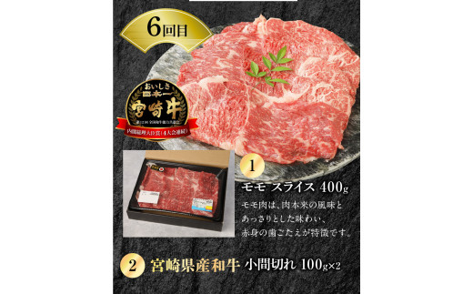 宮崎牛 宮崎県産和牛 豚肉 計7.9㎏ 6ヶ月定期便