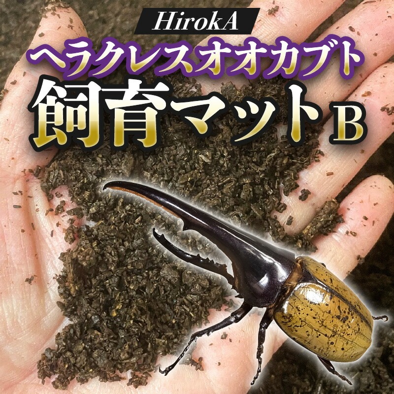 【HirokA】ヘラクレスオオカブト 飼育 マット オリジナルマット B　N022-YZA734