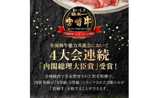 宮崎牛 ウデ 焼肉用 400g 宮崎県産和牛小間切れ 100g 計500g