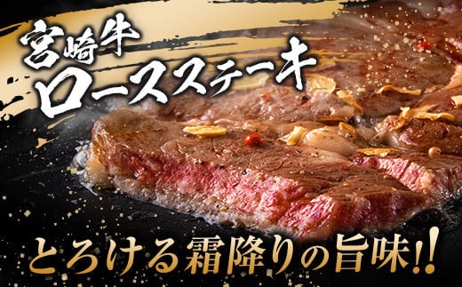 数量限定 最高ランク 5等級 宮崎牛 ロース ステーキ 計500g 牛肉 ビーフ 黒毛和牛 ミヤチク 国産 ブランド牛 食品 おかず ディナー  おすすめ 鉄板焼き 高級 贅沢 上質 ご褒美 お祝 記念日 イベント おもてなし お取り寄せ グルメ 宮崎県 日南市 送料無料_MPD1-24 