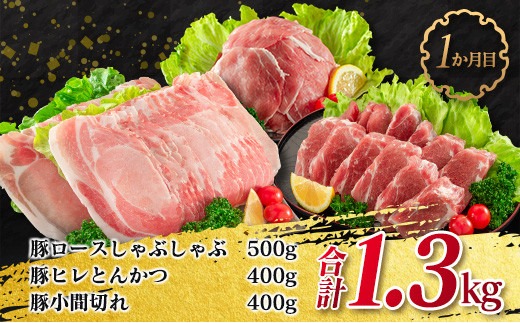 数量限定 3か月 お楽しみ 定期便 豚 トン とん ポーク バラエティ セット 総重量4.1kg 豚肉 ミヤチク 国産 豚ヒレ 豚ロース 豚バラ しゃぶしゃぶ 小間切れ とんかつ スライス 焼肉 食品 万能食材 詰め合わせ お取り寄せ おすすめ 宮崎県 日南市 送料無料_MPFD2-24