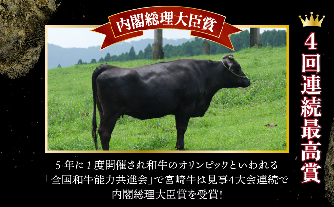 宮崎牛ロースステーキセット 計1kg (250g×4)【mKU309-4】内閣総理大臣賞 和牛 霜降り肉 肩ロース 焼肉 きめ細やか 柔らかい 最高級 コクと旨み 大きな