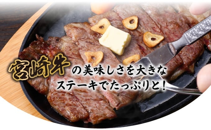 宮崎牛ロースステーキセット 計500g (250ｇ×2)【mKU309】内閣総理大臣賞 和牛 霜降り肉 肩ロース 焼肉 きめ細やか 柔らかい 最高級 コクと旨み 大きな