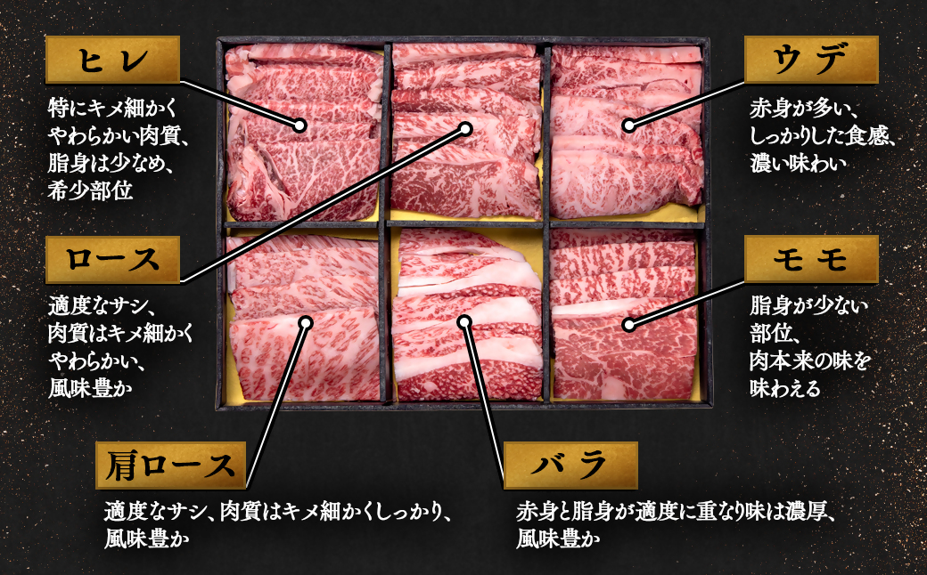 【宮崎牛】焼肉6種食べ比べセット600g 内閣総理大臣賞４連続受賞<2.1-12>