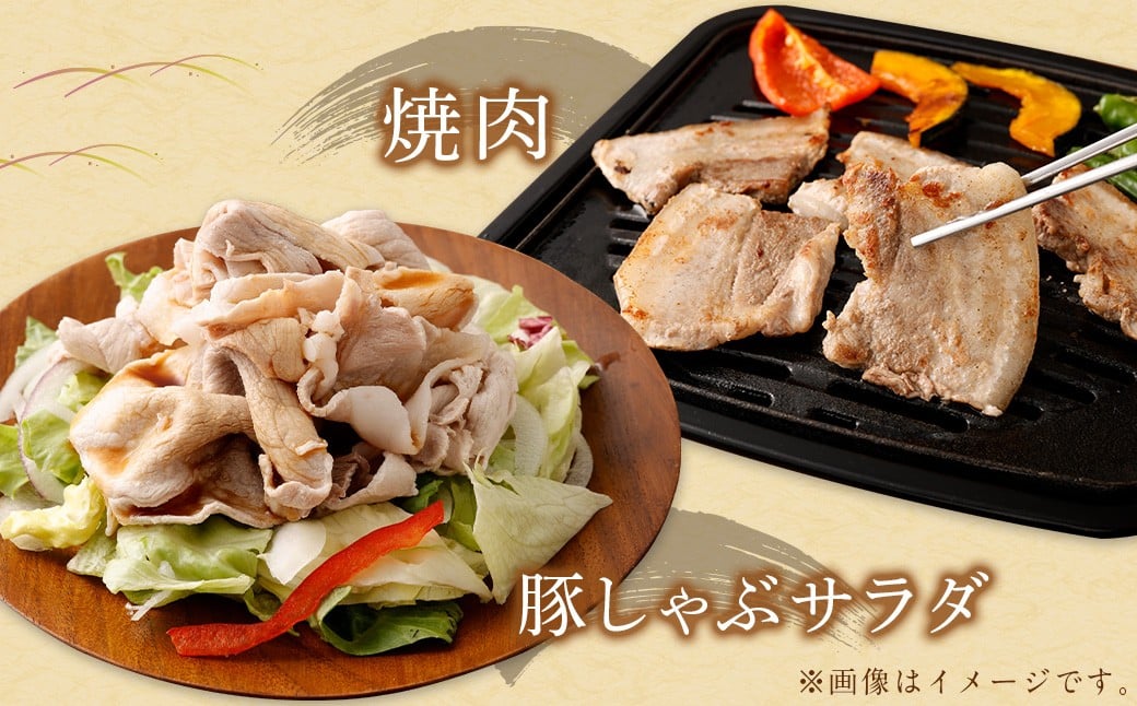 ＜宮崎県産豚バラエティセット1.3kg＞2026年2月上旬より順次出荷 4パック お肉 肉 豚肉 豚 肩ロース ロース モモ ウデ スライス 焼き肉 焼肉 BBQ バーベキュー 冷凍 宮崎県 高鍋町