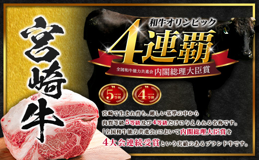 畜産農家応援 宮崎牛 モモ 赤身肉（焼肉）計1kg 国産 牛肉【C471-Y-10D-Mi】※10日以内出荷