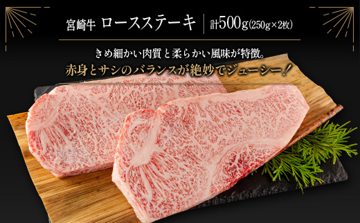 ≪肉質等級4等級≫宮崎牛 贅沢ステーキセット［ロース・ミスジ・モモ］計1.1kg【E174-2503】