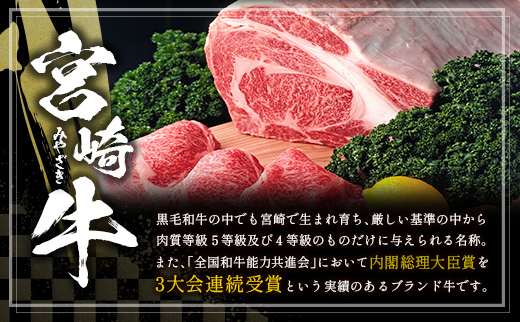 ≪肉質等級4等級≫宮崎牛 4種食べ比べスライスセット（各250g×4パック）合計1kg【D118-2503】