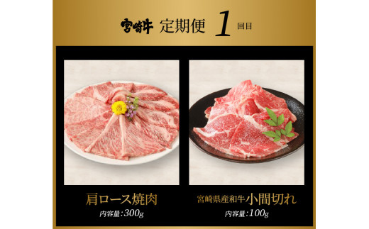宮崎牛 焼肉とすきしゃぶ６回定期便 K18_T011_6