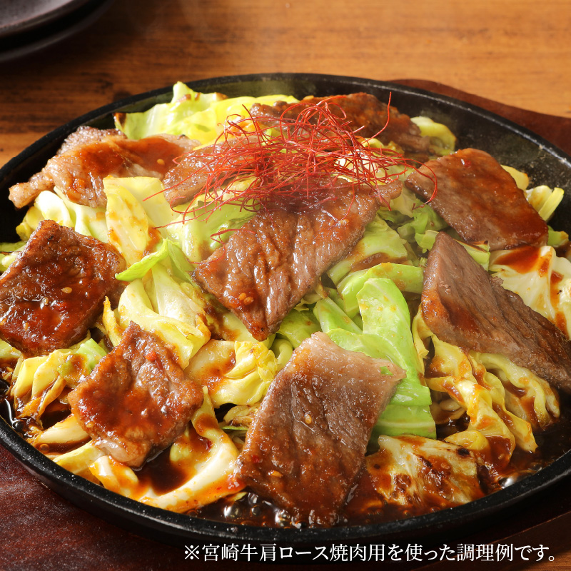 宮崎牛 肩ロース焼肉300ｇ バラ焼肉400ｇ 宮崎県産和牛小間切れ200ｇ  K18_0032_5