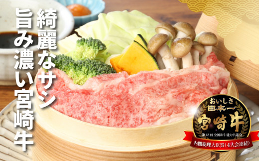 宮崎牛 肩ローススライス300ｇ ウデスライス400g  K18_0039_3