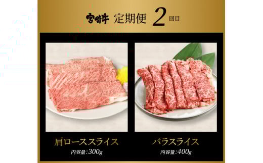 宮崎牛 すきしゃぶ3回定期便 K18_T014_6