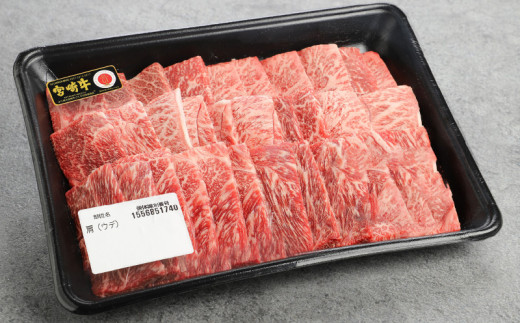 宮崎牛 肩（ウデ） 焼肉500ｇ   K18_0017_6