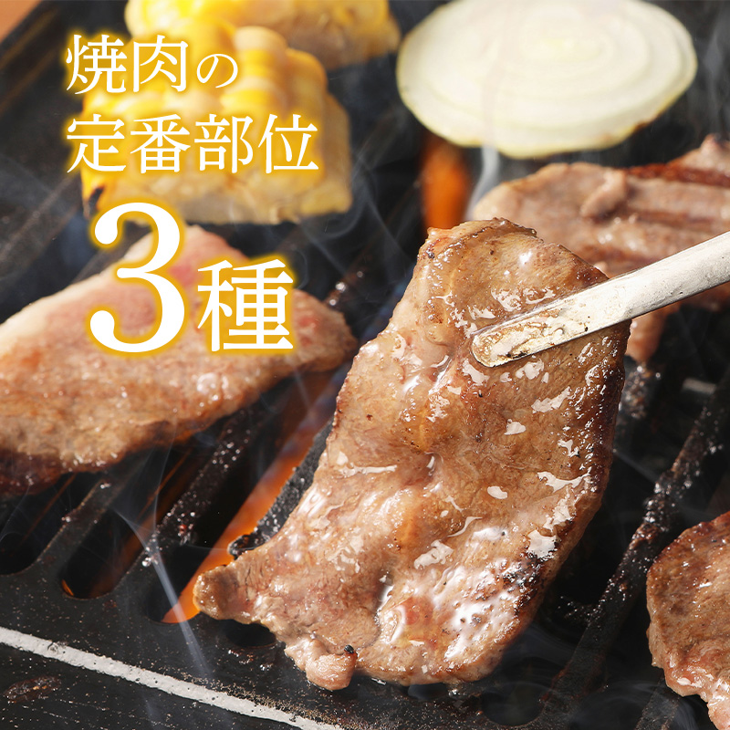 宮崎牛 ウデ モモ バラ 焼肉用 各400ｇ K18_0031_3