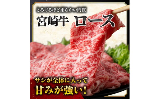 【数量限定】宮崎牛ロース焼きしゃぶ900g【 肉 牛 牛肉 国産 黒毛和牛 すき焼き 焼きしゃぶ すきしゃぶ】