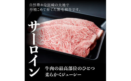 宮崎県産黒毛和牛サーロインステーキ 400g ミヤチク 牛 肉 牛肉 国産 九州産 宮崎県産 黒毛和牛 和牛 サーロイン ステーキ 