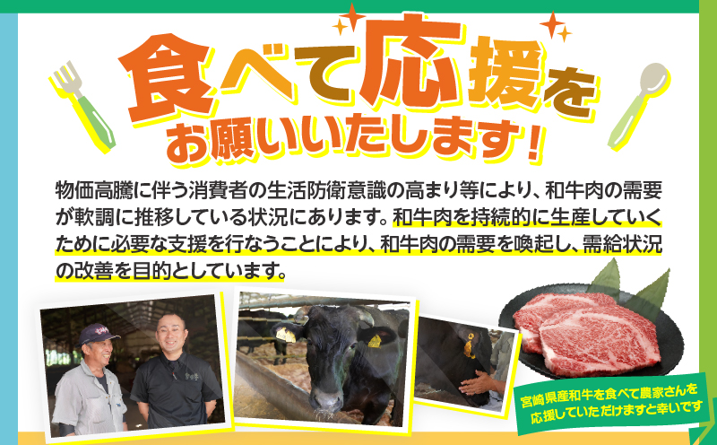 生産者応援≪肉質等級4等級以上≫宮崎県産黒毛和牛霜降り肩ロース(焼肉)計1.2kg 肉 牛 牛肉 おかず 国産_T030-1943
