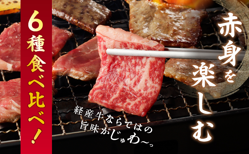 生産者応援≪訳あり≫黒毛和牛(経産牛)6種焼肉セット(合計300g)_T030-119-MP
