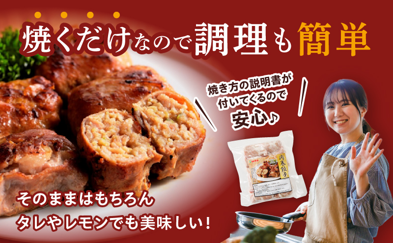 【7月末で受付終了!!】≪新食感≫肉巻き餃子(計30個) _T030-080-MP