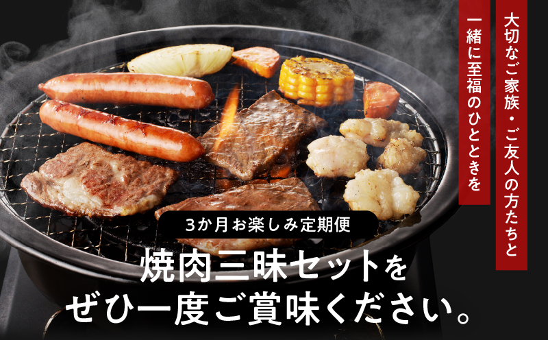 ≪3か月お楽しみ定期便≫ミヤチク焼肉三昧セット(総重量5.1kg) 肉 牛 牛肉 豚肉 国産_T030-061-MP