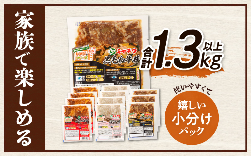 レンジでチンする牛・豚丼セット(合計1.3kg以上) _T030-026-MP