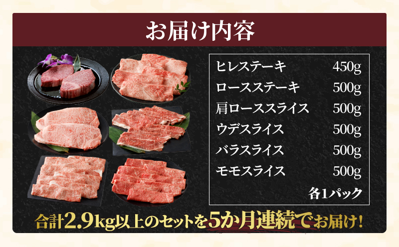 ≪数量限定≫5か月お楽しみ定期便!!宮崎牛食べ尽くし(松コース)総重量14kg以上 肉 牛 牛肉 おかず 国産_T030-020-MP