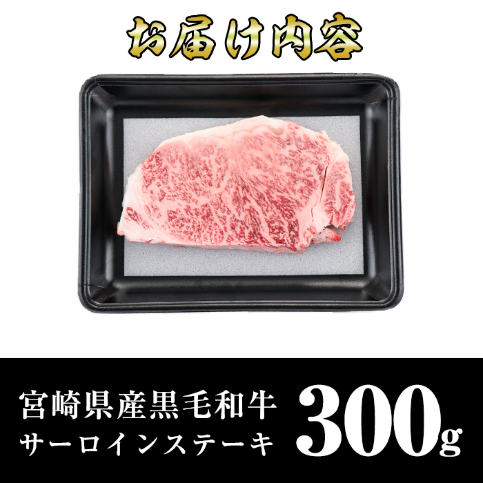 宮崎県産黒毛和牛サーロインステーキ(300g)牛肉 お肉 肉 ブランド牛 冷凍 国産【R-72】【ミヤチク】 返礼品をさがす  生産者の想いを届けるミヤチクふるさと納税